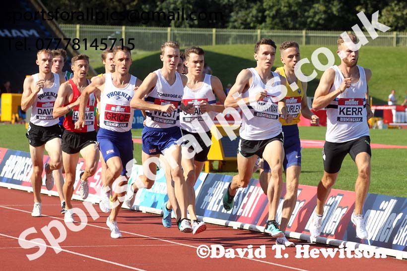 Mens 1500 metres, 2019 Muller British Championships, Alexander Stadium, Birmingham. Photo: David T. Hewitson/Sports for All Pics